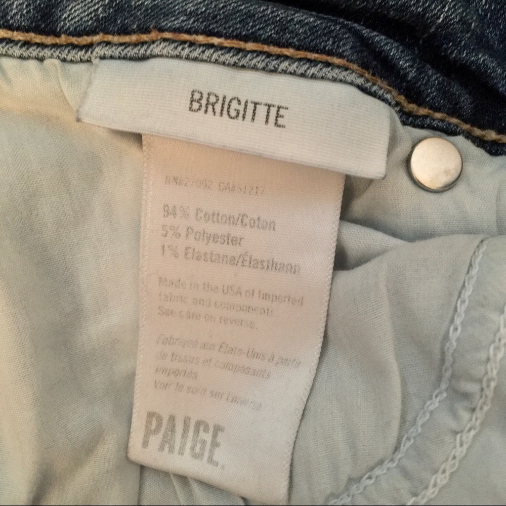 PAIGE Brigitte Skinny Blue Denim Jeans - Size 27 - Picture 8 of 11